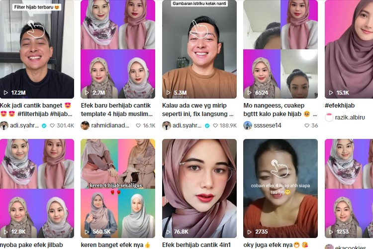Trend Filter Hijab 4 Elegan Viral di TikTok, FYP Jutaan Likes: Ini Nama Filternya yang Wajib Kamu Tau 