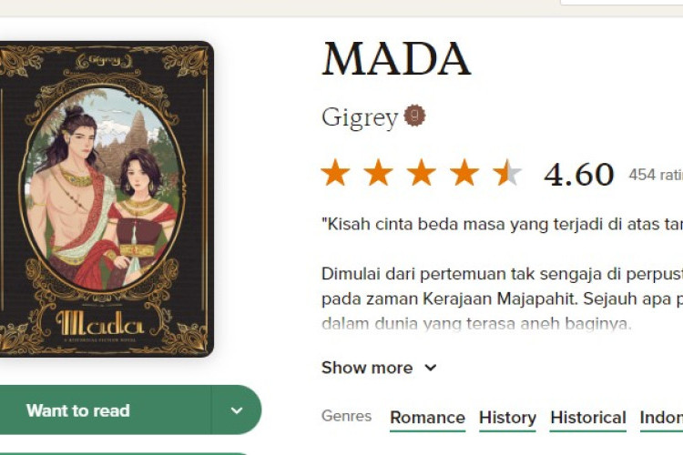 Link Baca Novel Mada Full Chapter Bahasa Indonesia, Gratis Download PDF e-Book Klik Disini!