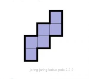 Jaring-jaring kubus pola 2-2-2