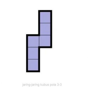 Jaring-jaring kubus pola 3-3