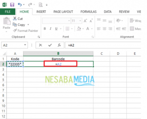 Cara Membuat Barcode di Microsoft Excel