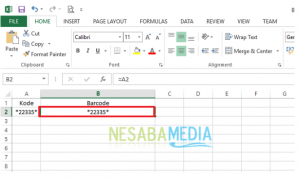 Cara Membuat Barcode di Microsoft Excel