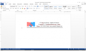Membuat Kop Surat Di Microsoft Word