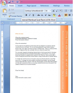 Membuat Surat Resmi di Microsoft Word Menggunakan Template