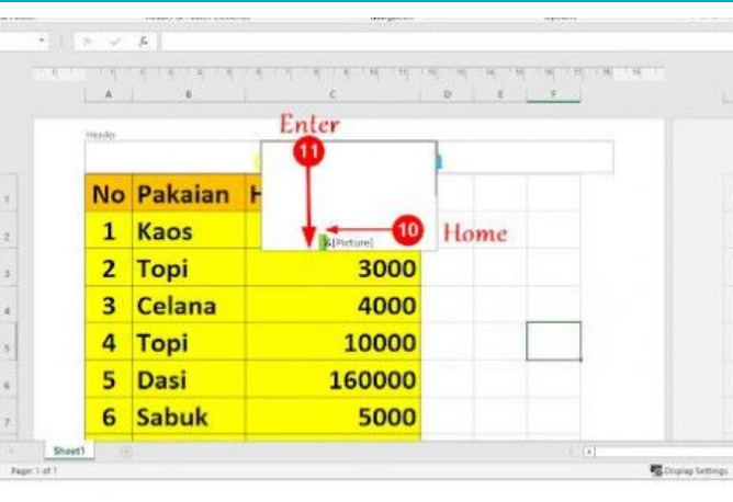 Membuat Watermark di Excel dengan Logo